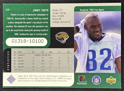 Jimmy Smith 1998 SPx Finite /10100 Jaguars