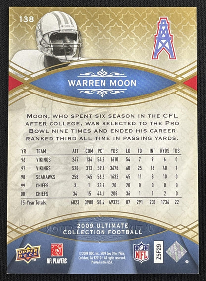 Warren Moon 2009 Upper Deck Ultimate Collection /375 Titans