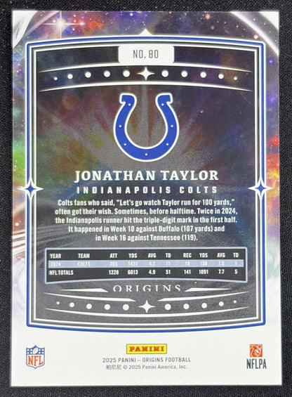 Jonathan Taylor 2025 Panini Origins Colts Sports Trading Card
