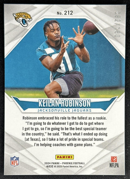 Keilan Robinson 2024 Panini Phoenix Stars /180 Jaguars