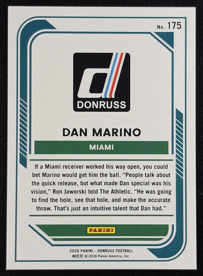 Dan Marino 2026 Panini Donruss Lighting Dolphins