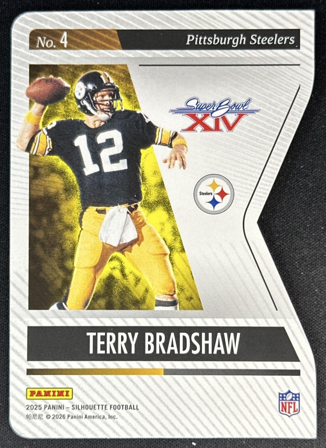Terry Bradshaw 2025 Panini Silhouette Super Bowl Steelers