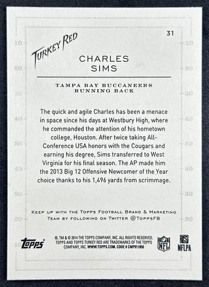 Charles Sims Rookie 2014Topps Turkey Red Buccaneers