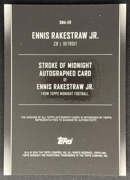 Ennis Rakestraw Jr. 2024 Topps Midnight Stroke of Auto Lions 1 Sports Trading Cards