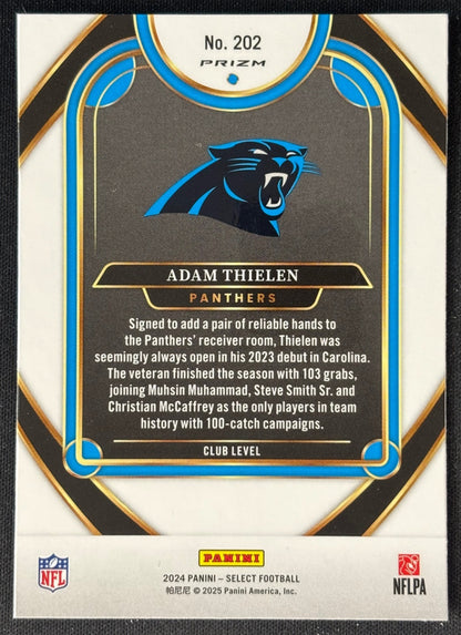 Adam Thielen 2024 Select Club Cosmic Panthers sports trading card