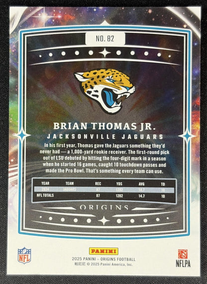 Brian Thomas Jr. 2025 Panini Origins Jaguars back