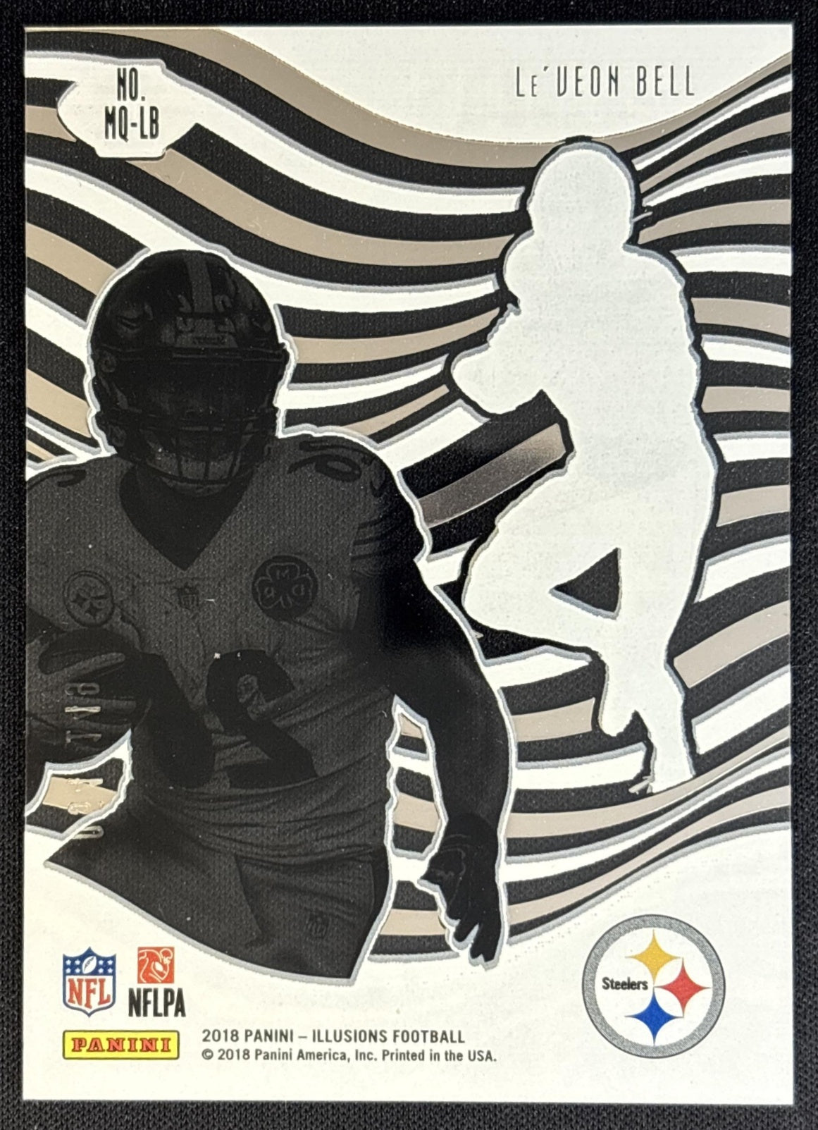 Le Veon Bell 2018 Panini Illusions Mystique Blue /149 Steelers back