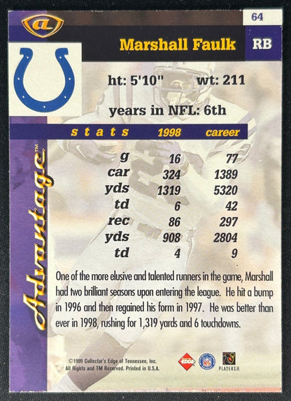 Marshall Faulk 1999 Advantage Colts