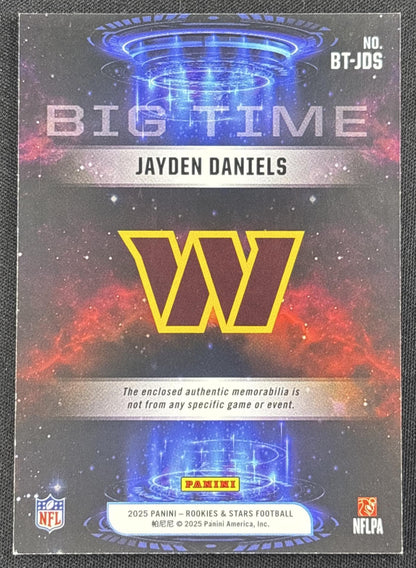 Jayden Daniels 2025 Panini Rookies & Stars Big Time Commanders