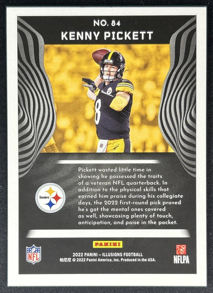 Kenny Pickett 2022 Panini Illusions Trophy Collection Bronze /499 Steelers back