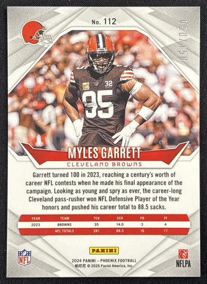Myles Garrett 2024 Panini Phoenix NFL Shield /150 Browns