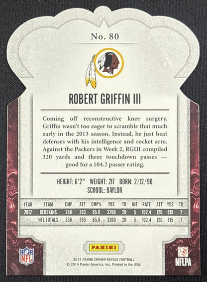 Robert Griffin III 2013 Panini Crown Royale Bronze Holo Die Cut Crown/299 Redskins