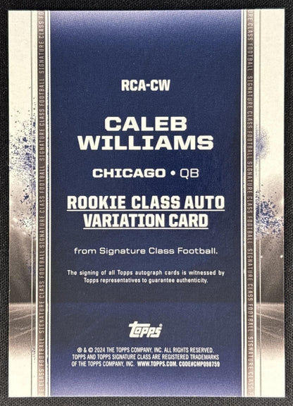 Caleb Williams 2024 Topps Signature Class Rookie I Auto Bears Sports Trading Cards