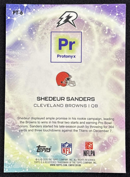 Shedeur Sanders 2025 Topps Resurgence Conductors Bronze Surge Refractor /350 Browns