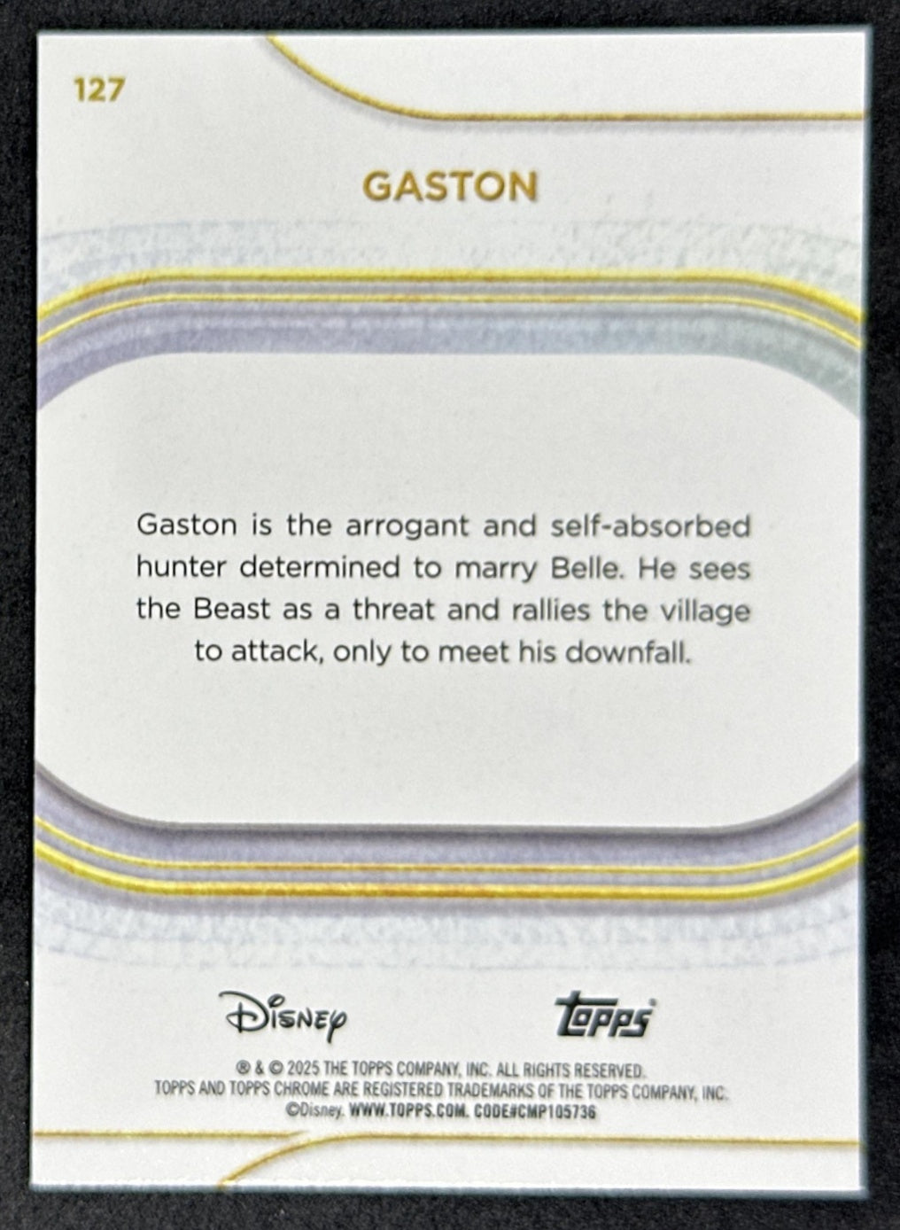 Gaston 2025 Topps Chrome Disney Non-Sport Trading Cards