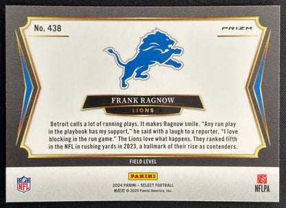 Frank Ragnow 2024 Select Field White Sparkle Lions Sports Trading Cards