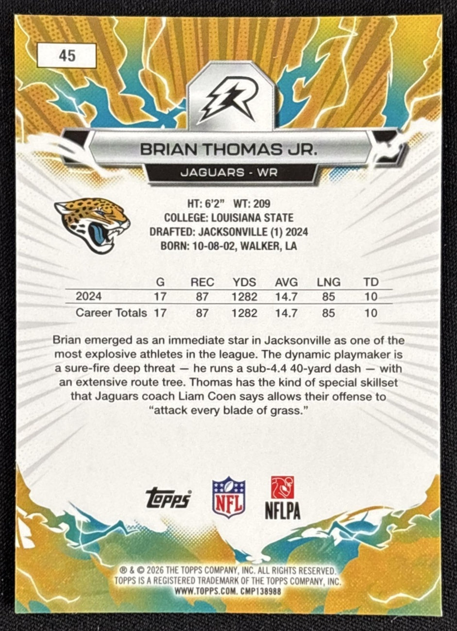 Brian Thomas Jr. 2025 Topps Resurgence Jaguars
