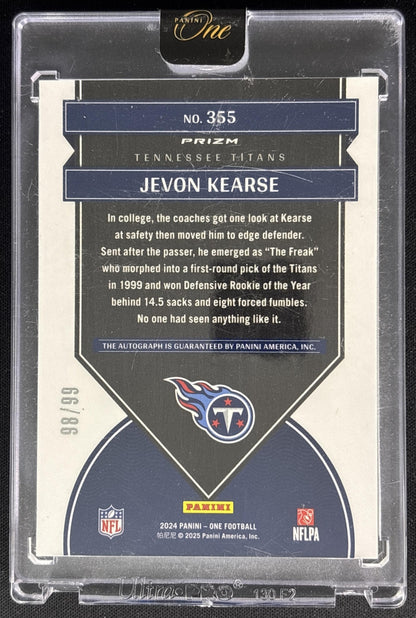 Jevon Kearse 2024 Panini One Once in a Franchise Auto /99 Titans