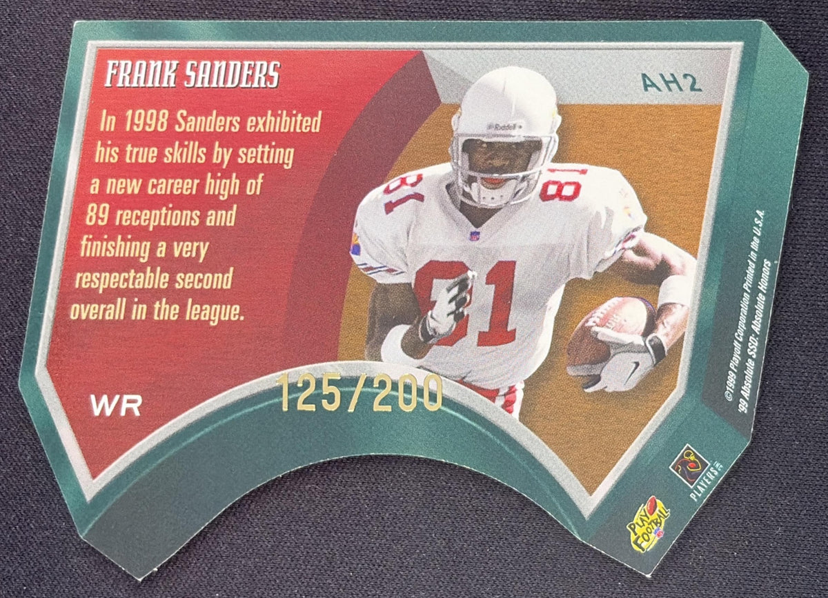 Frank Sanders 1999 Playoff Absolute SSD Honors Red /200 Cardinals