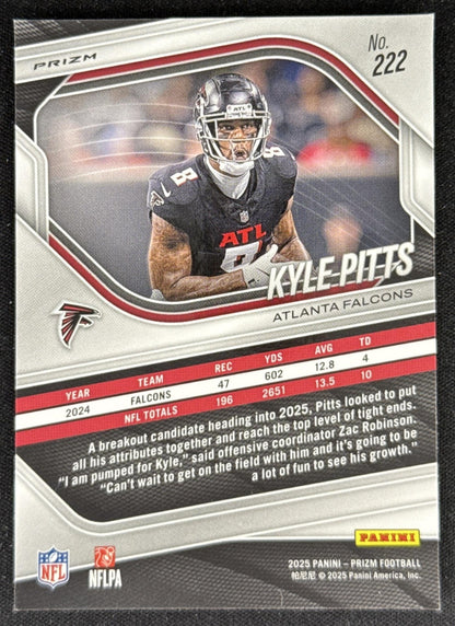 Kyle Pitts 2025 Panini Prizm Red White & Blue Falcons Sports Trading Card