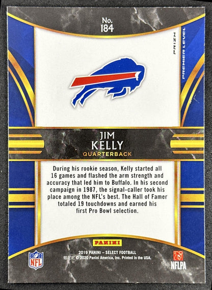 Jim Kelly 2019 Panini Select Silver Prizm Bills