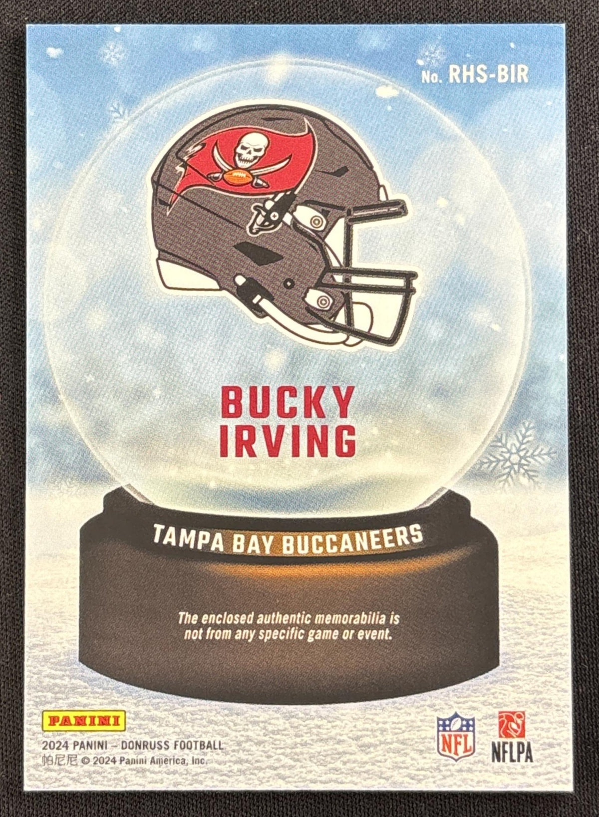 Bucky Irving 2024 Panini Donruss Rookie Holiday Sweater Buccaneers #2