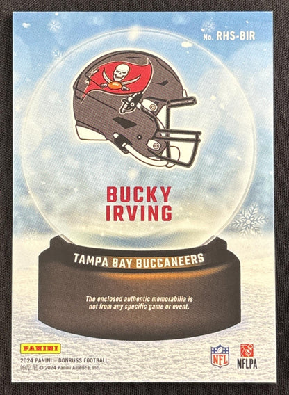 Bucky Irving 2024 Panini Donruss Rookie Holiday Sweater Buccaneers #2