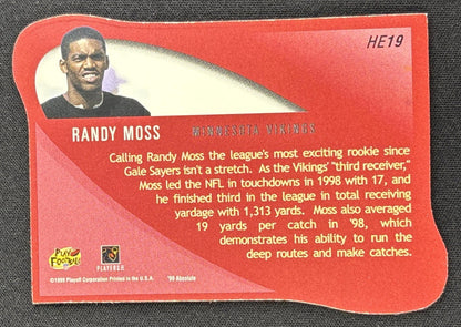Randy Moss 1999 Playoff Absolute SSD Heroes Vikings Sports Trading Card