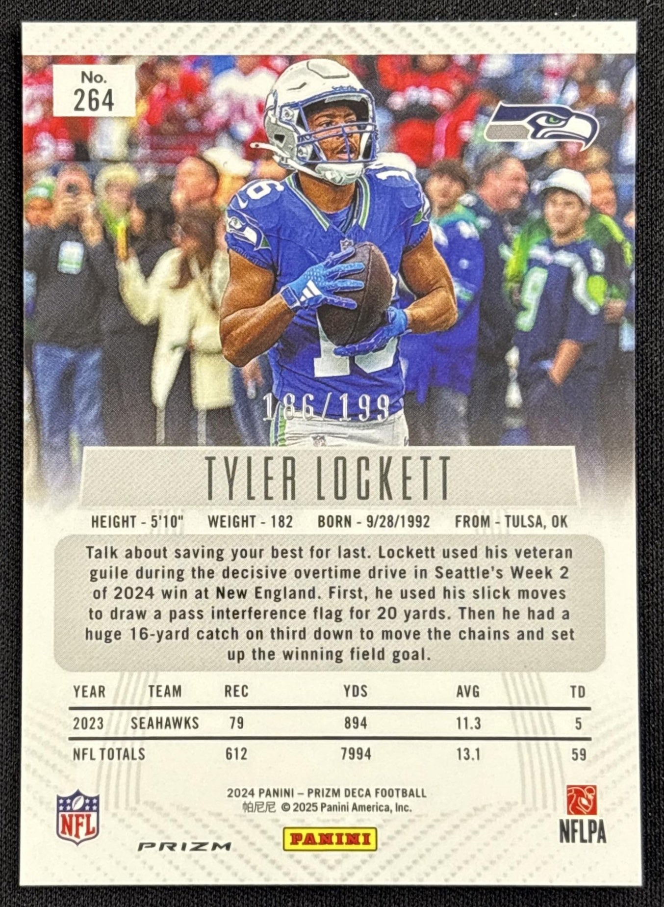 Tyler Lockett 2024 Panini Prizm Deca Red /199 Seahawks