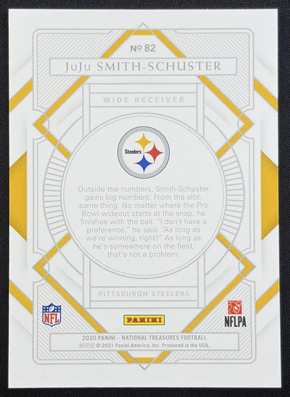 JuJu Smith-Schuster 2020 Panini National Treasures /99 Steelers back