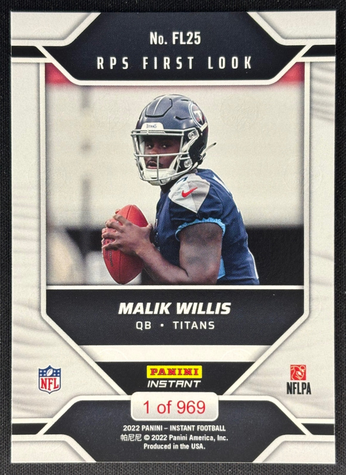 Malik Willis 2022 Instant NFL RPS First Look Titans
