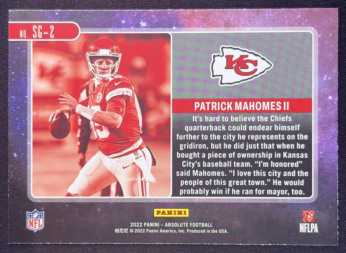 Patrick Mahomes II 2022 Panini Absolute Star Gazing Chiefs