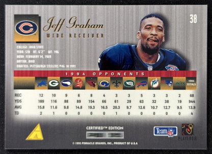 Jeff Graham 1995 Pinnacle Select Certified Bears Sports Trading Card