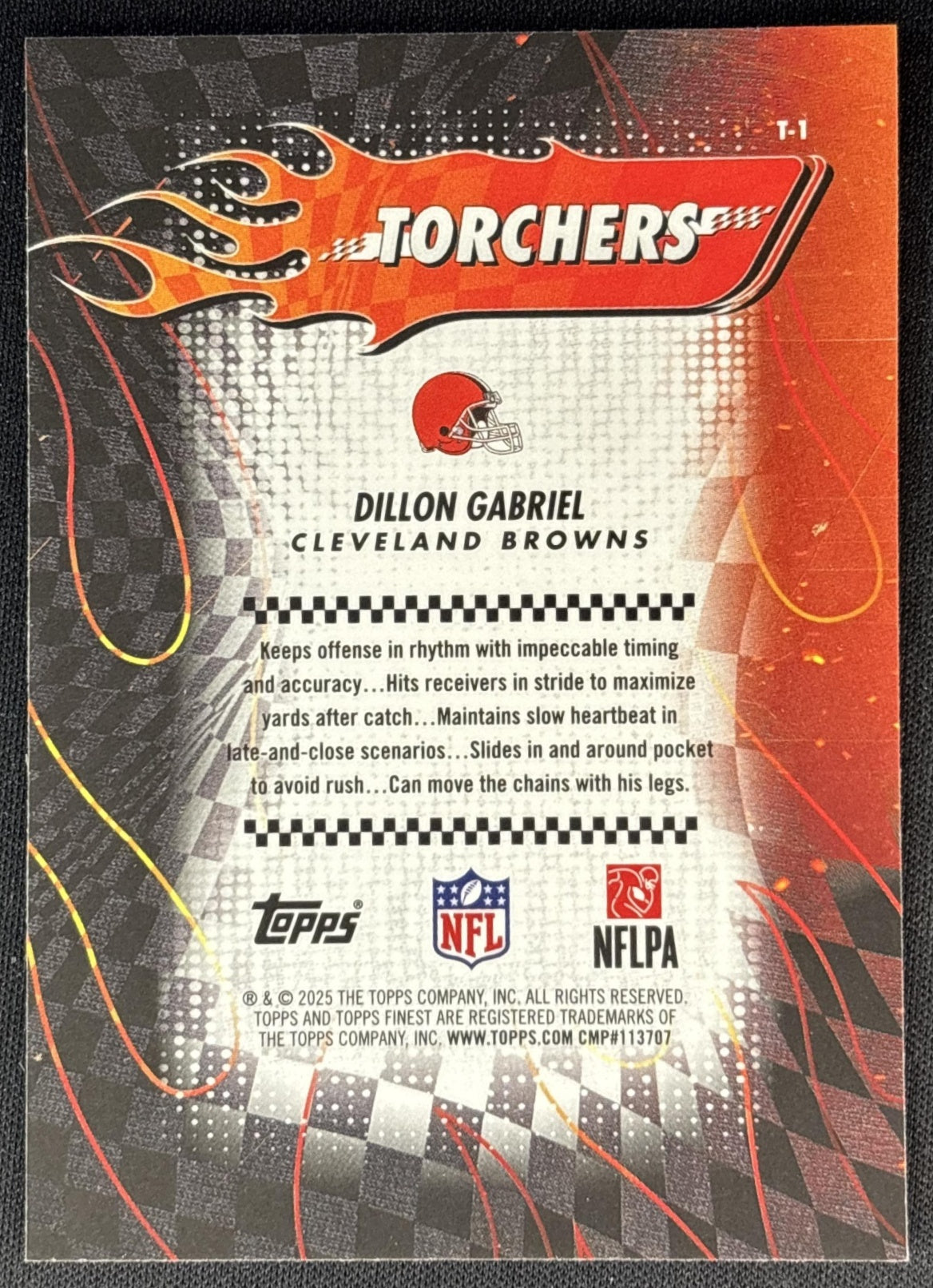 Dillon Gabriel 2025 Topps Finest Torchers