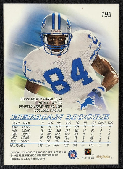 Herman Moore 1999 Skybox Premium Lions