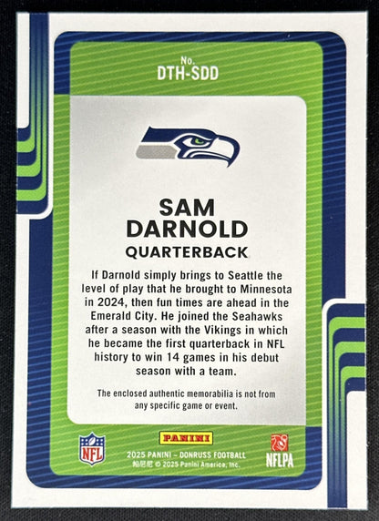 Sam Darnold 2025 Panini Donruss Threads Seahawks