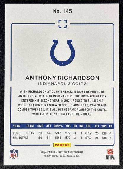 Anthony Richardson 2024 Photogenic /150 Colts back