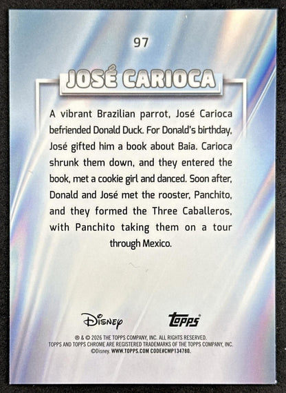 Jose Carioca 2026 Topps Chrome Disney The Three Caballeros Non-Sport Trading Cards