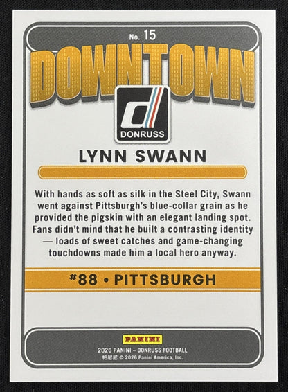 Lynn Swann 2026 Panini Donruss Downtown! SSP Steelers Sports Trading Card