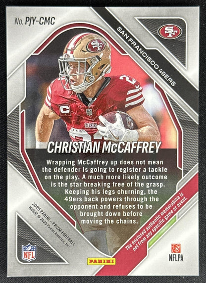Christian McCaffrey 2025 Panini Prizm Premier Jerseys 49ers