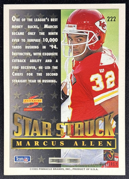 Marcus Allen 1995 Score Chiefs - Back