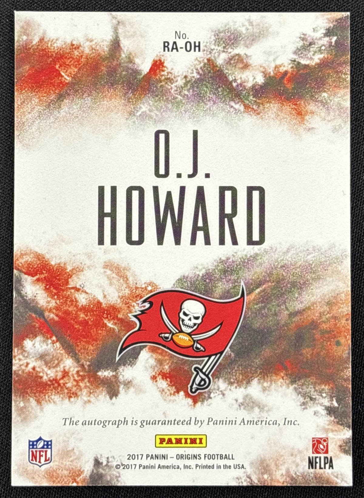 O.J. Howard 2017 Panini Origins Rookie Auto Buccaneers