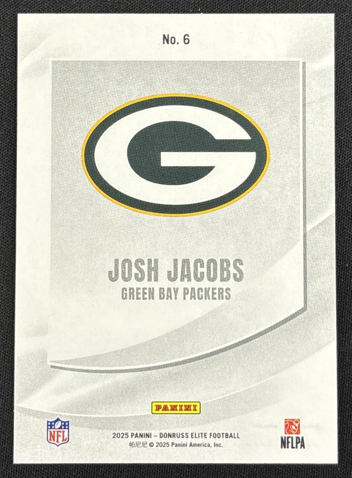 Josh Jacobs 2025 Panini Donruss Elite Elitist Blue /75 Packers