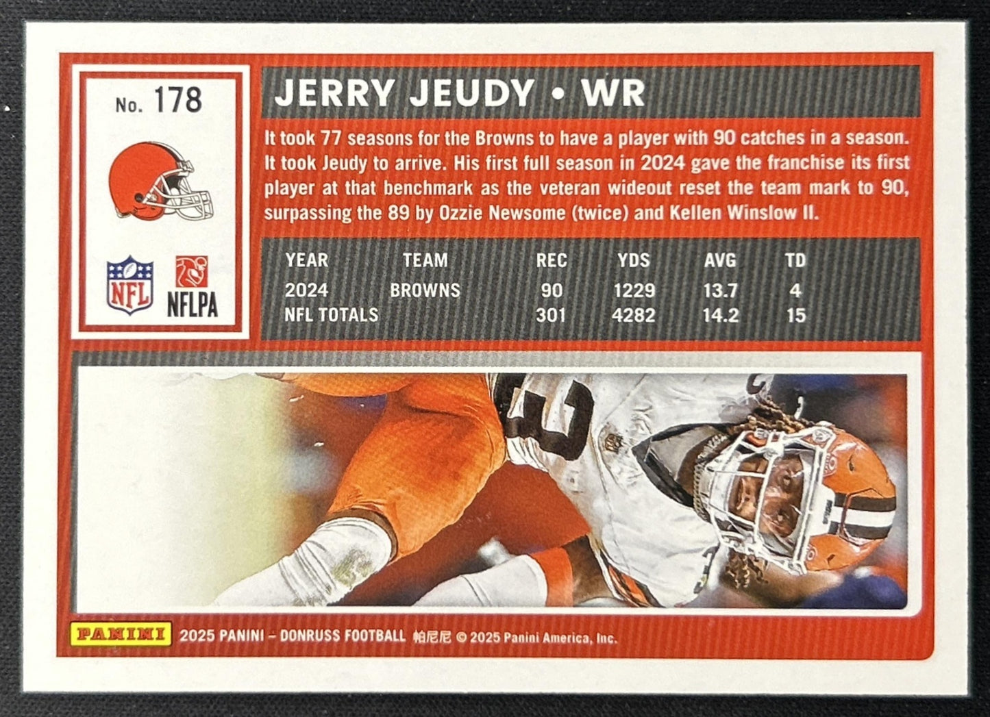 Jerry Jeudy 2025 Panini Donruss Press Proof Silver /199 Browns