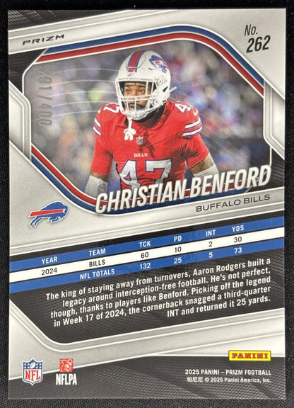Christian Benford 2025 Panini Prizm Pandora /400 Bills