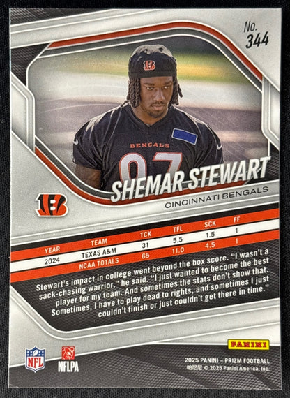 Shemar Stewart 2025 Prizm Bengals Sports Trading Card