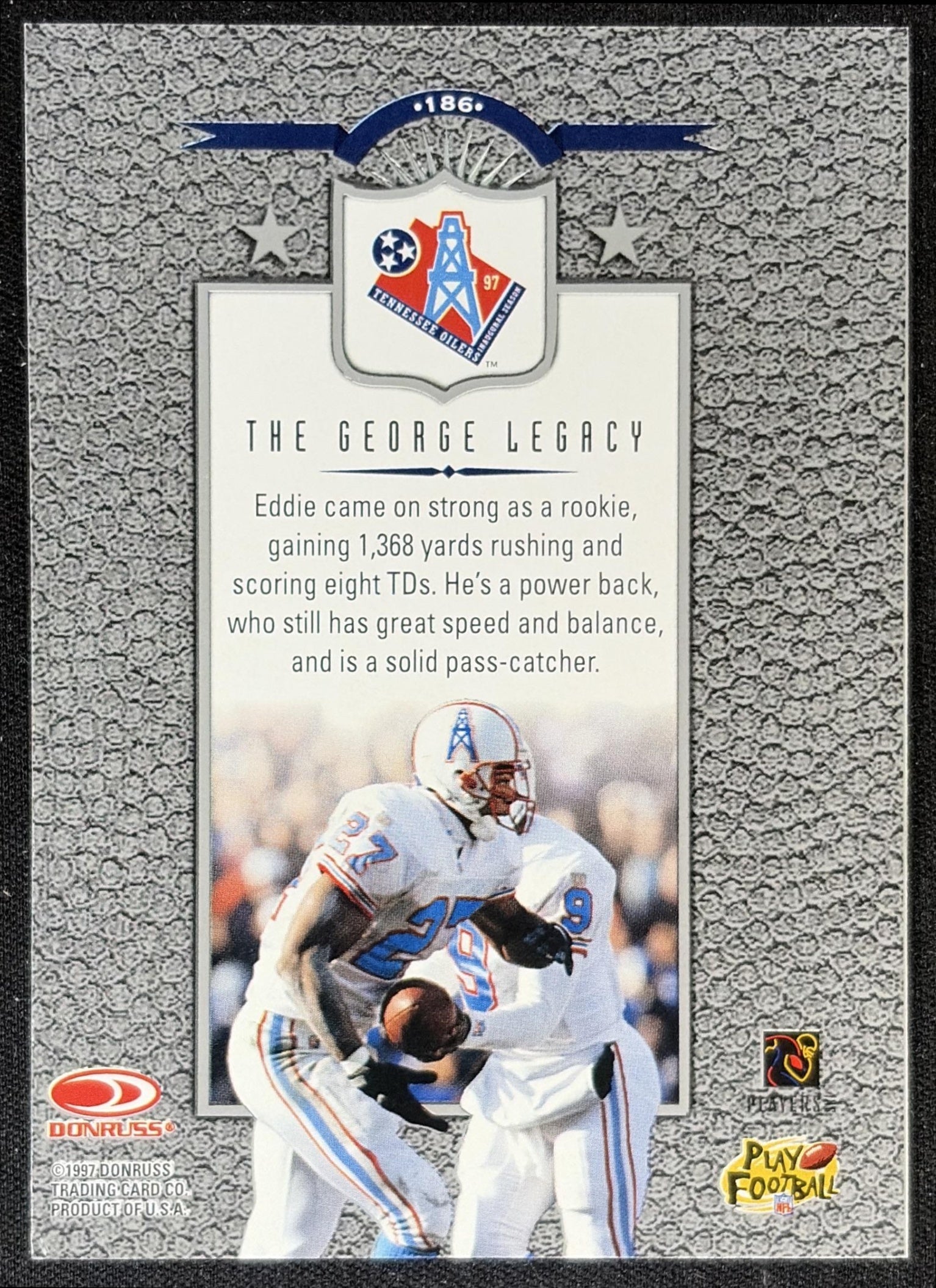 Eddie George 1997 Donruss Preferred Tins
