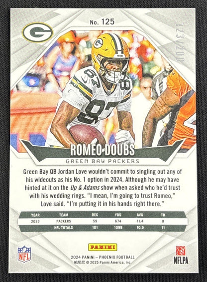 Romeo Doubs 2024 Panini Phoenix Pulsar /200 Packers