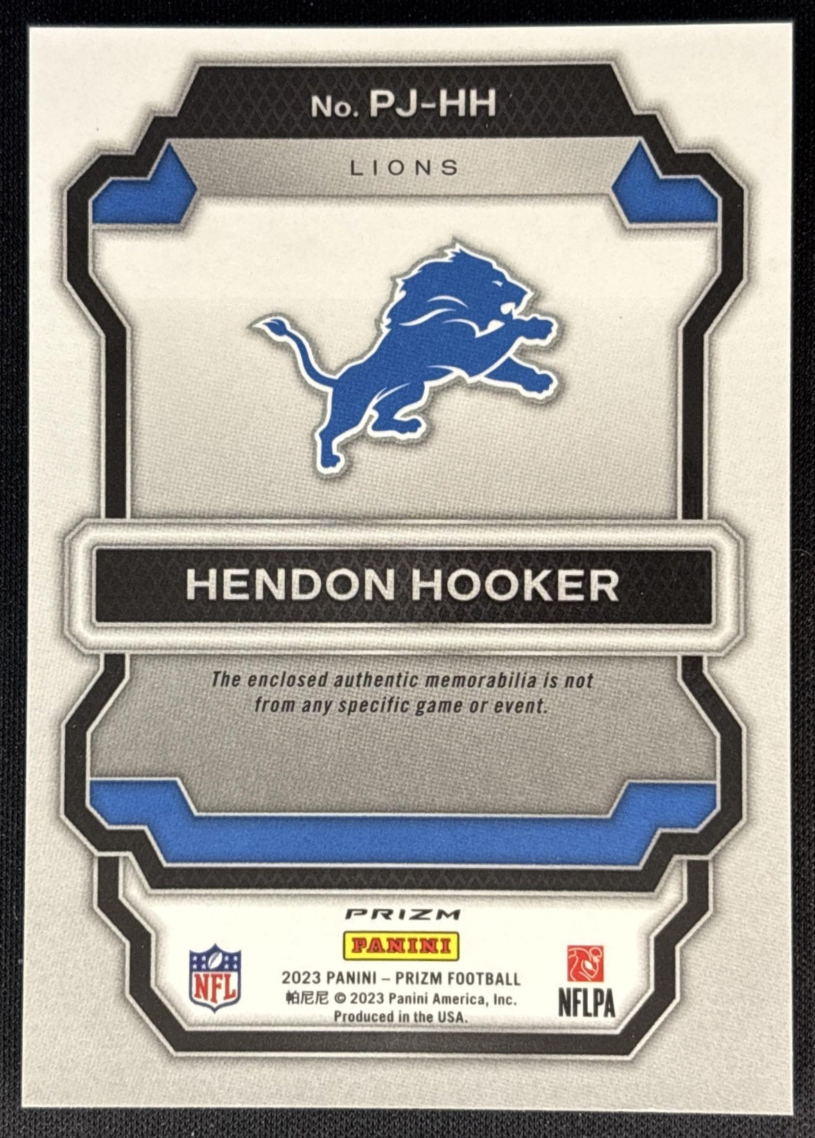 Hendon Hooker 2023 Panini Prizm Premier Jerseys