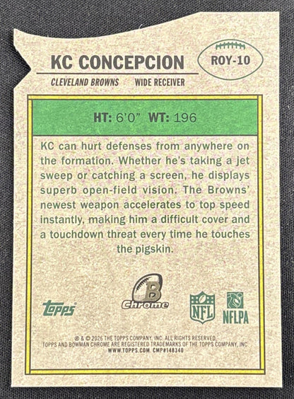 KC Concepcion 2026 Bowman Chrome ROY Favorites Browns